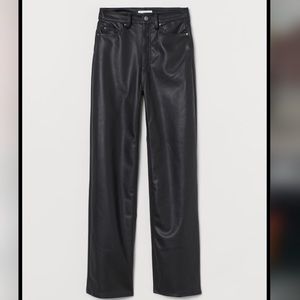 H&M Faux Leather Pants 2